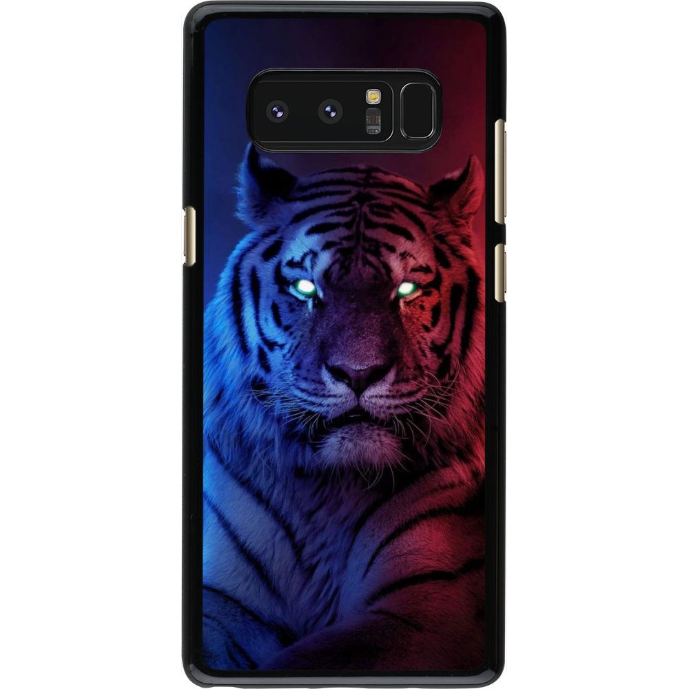 Coque Samsung Galaxy Note8 - Tiger Blue Red