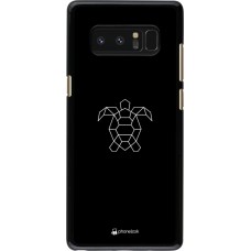 Coque Samsung Galaxy Note8 - Turtles lines on black