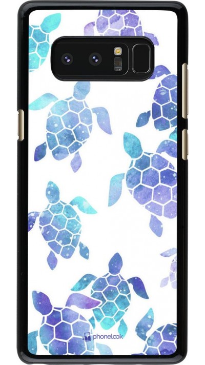 Coque Samsung Galaxy Note8 - Turtles pattern watercolor