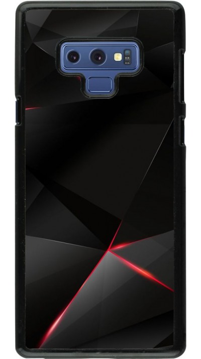 Coque Samsung Galaxy Note9 - Black Red Lines