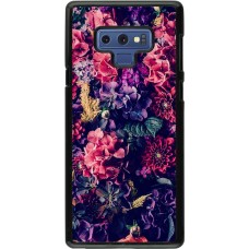 Hülle Samsung Galaxy Note9 - Flowers Dark