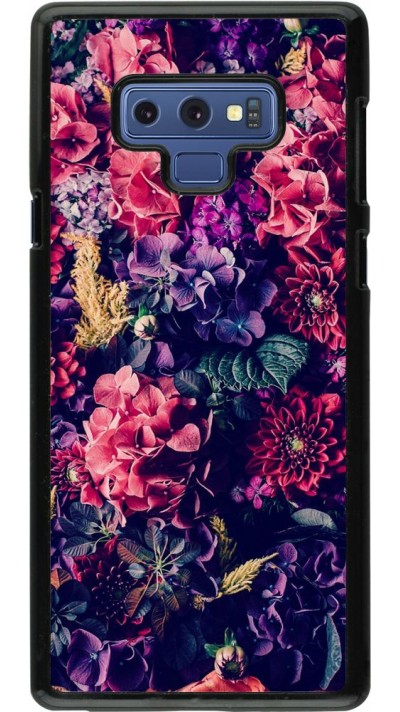 Coque Samsung Galaxy Note9 - Flowers Dark