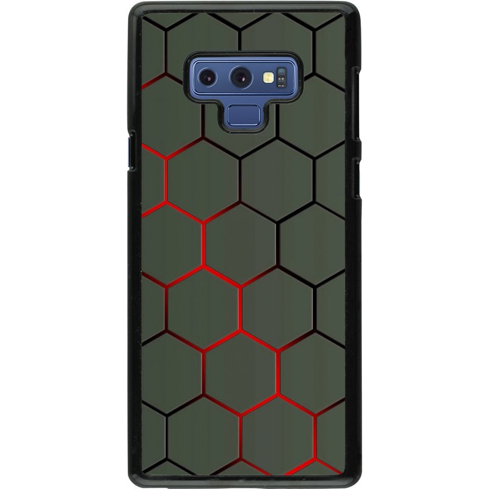 Coque Samsung Galaxy Note9 - Geometric Line red