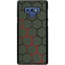 Coque Samsung Galaxy Note9 - Geometric Line red