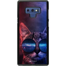 Hülle Samsung Galaxy Note9 - Red Blue Cat Glasses