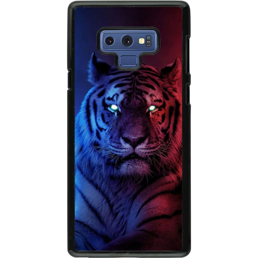 Coque Samsung Galaxy Note9 - Tiger Blue Red