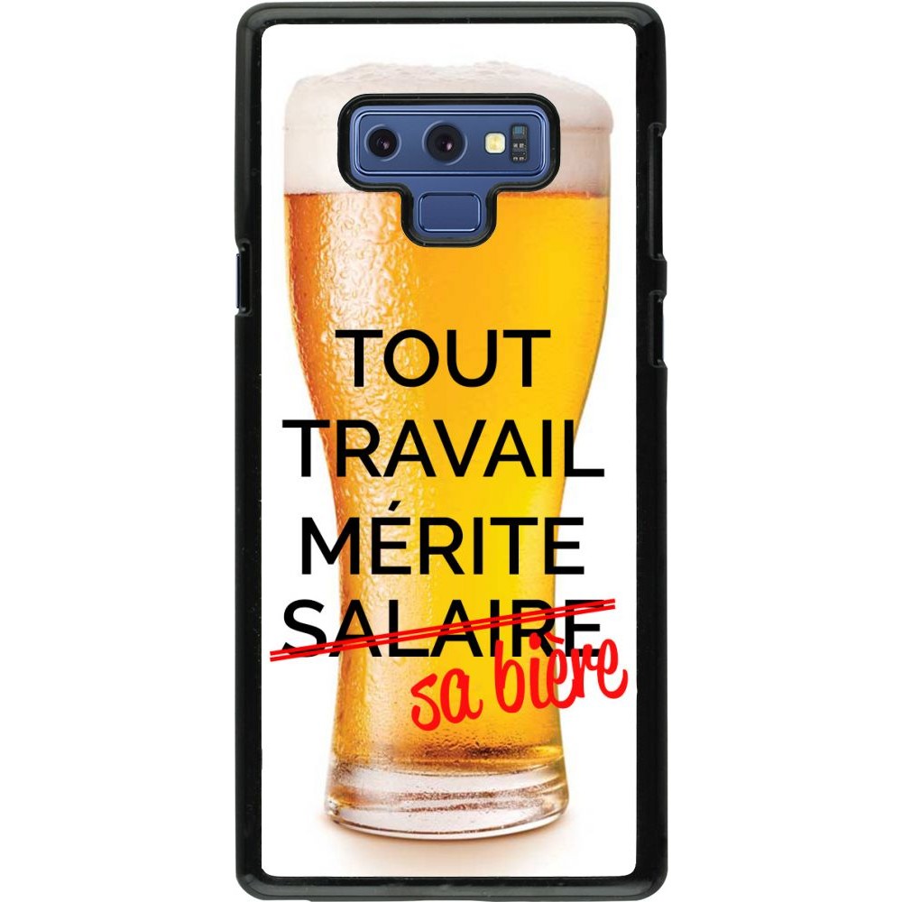 Coque Samsung Galaxy Note9 - Tout travail mérite sa bière