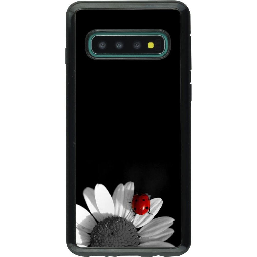 Coque Samsung Galaxy S10 - Hybrid Armor noir Black and white Cox