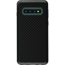 Coque Samsung Galaxy S10 - Hybrid Armor noir Carbon Basic