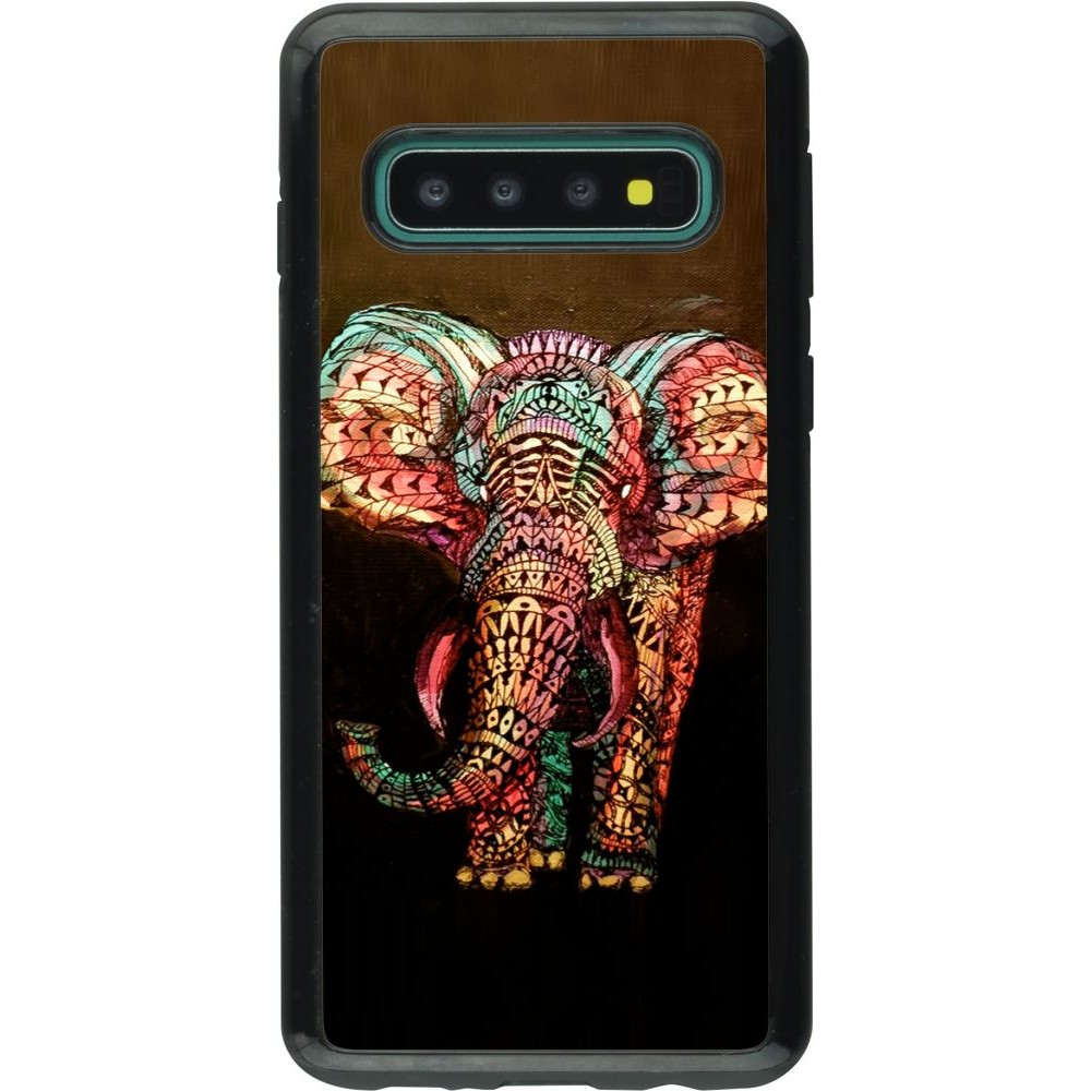 Coque Samsung Galaxy S10 - Hybrid Armor noir Elephant 02