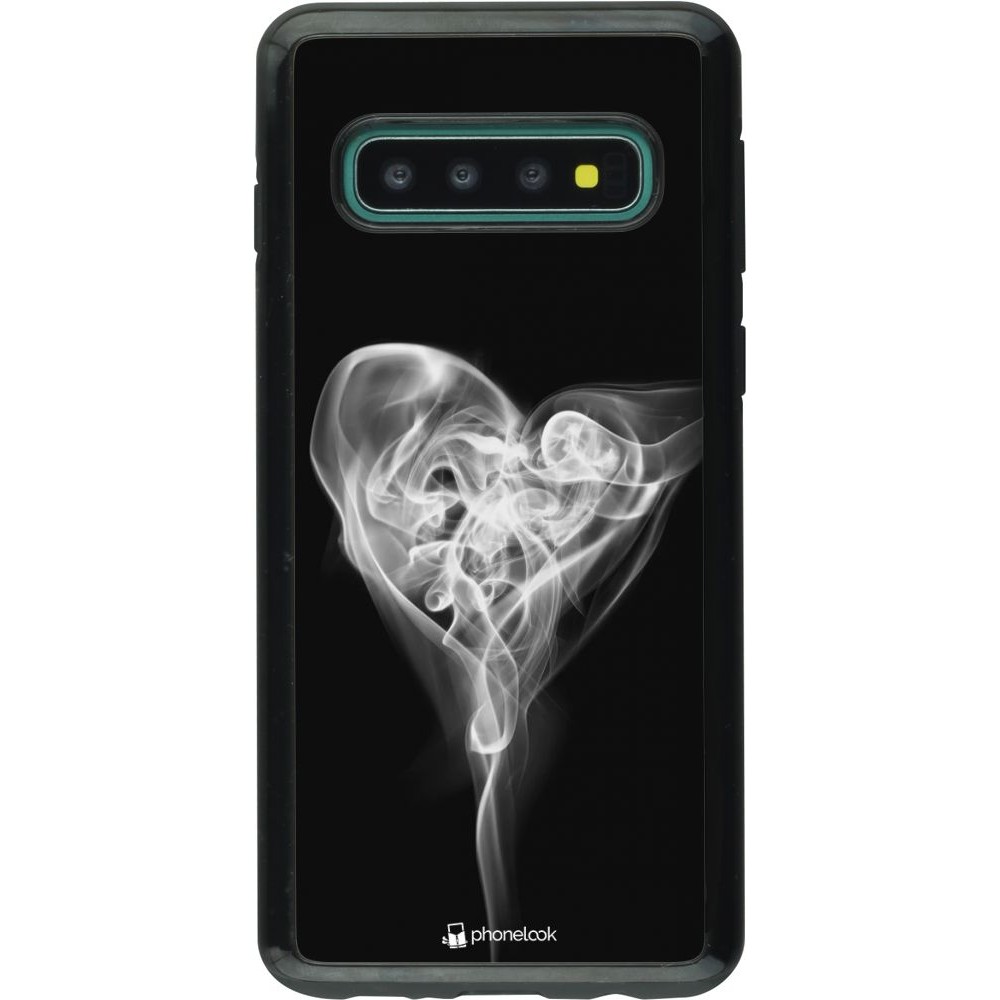 Coque Samsung Galaxy S10 - Hybrid Armor noir Valentine 2022 Black Smoke