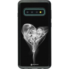 Coque Samsung Galaxy S10 - Hybrid Armor noir Valentine 2022 Black Smoke