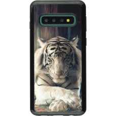 Coque Samsung Galaxy S10 - Hybrid Armor noir Zen Tiger