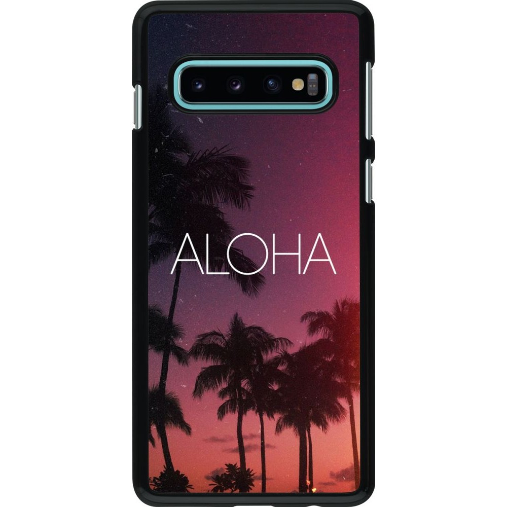 Hülle Samsung Galaxy S10 - Aloha Sunset Palms