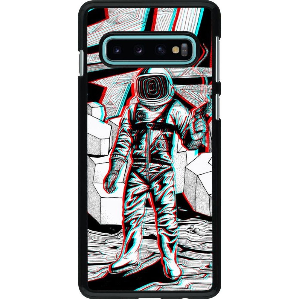 Hülle Samsung Galaxy S10 - Anaglyph Astronaut