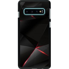 Coque Samsung Galaxy S10 - Black Red Lines