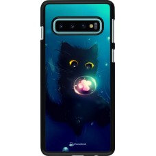 Coque Samsung Galaxy S10 - Cute Cat Bubble