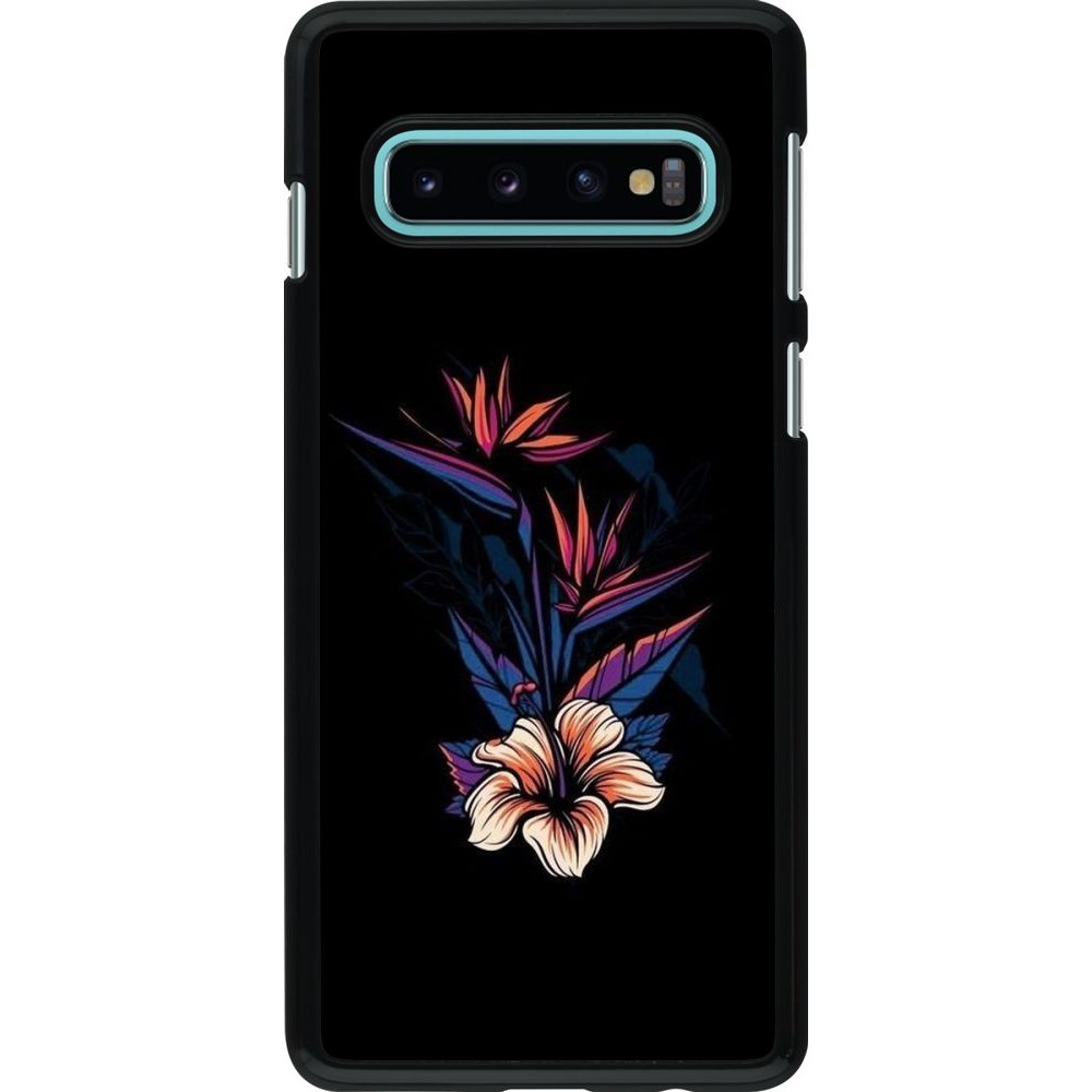 Coque Samsung Galaxy S10 - Dark Flowers