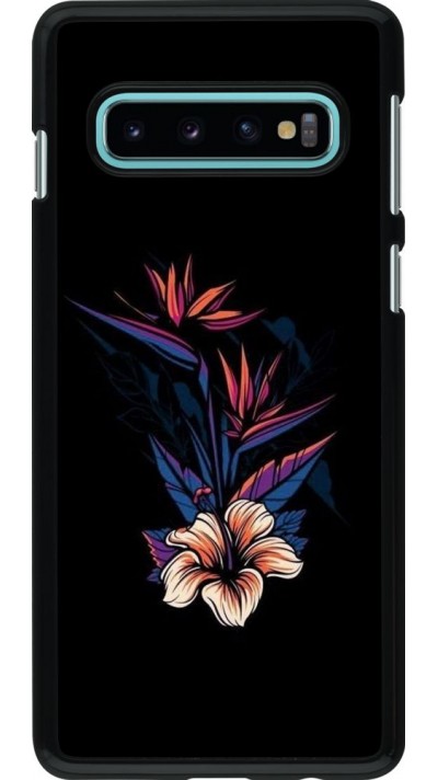 Hülle Samsung Galaxy S10 - Dark Flowers