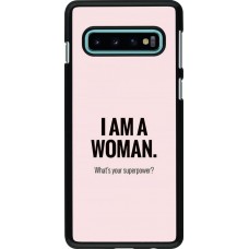Coque Samsung Galaxy S10 - I am a woman