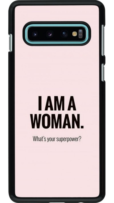Hülle Samsung Galaxy S10 - I am a woman