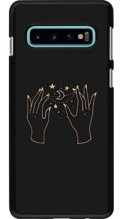 Hülle Samsung Galaxy S10 - Grey magic hands