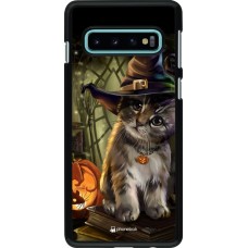 Hülle Samsung Galaxy S10 - Halloween 21 Witch cat