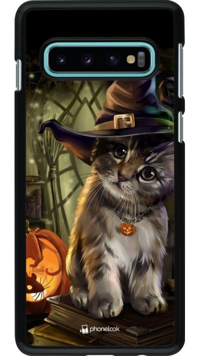 Hülle Samsung Galaxy S10 - Halloween 21 Witch cat
