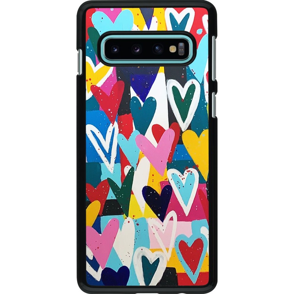 Coque Samsung Galaxy S10 - Joyful Hearts