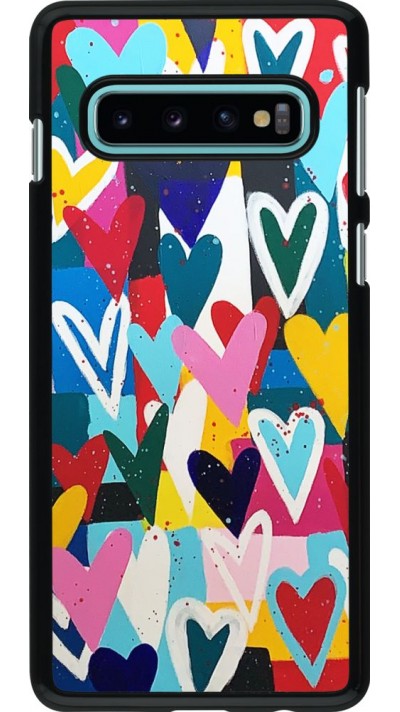 Coque Samsung Galaxy S10 - Joyful Hearts