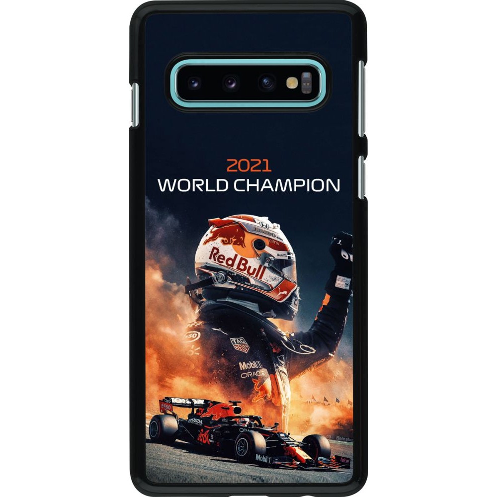 Coque Samsung Galaxy S10 - Max Verstappen 2021 World Champion