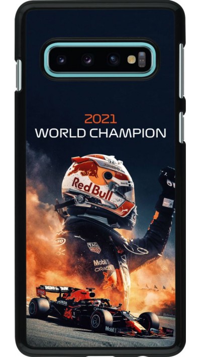 Coque Samsung Galaxy S10 - Max Verstappen 2021 World Champion
