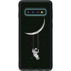 Coque Samsung Galaxy S10 - Silicone rigide noir Astro balançoire