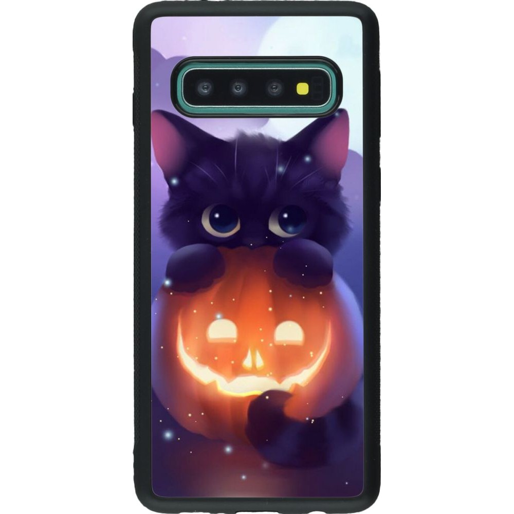 Hülle Samsung Galaxy S10 - Silikon schwarz Halloween 17 15