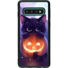 Hülle Samsung Galaxy S10 - Silikon schwarz Halloween 17 15