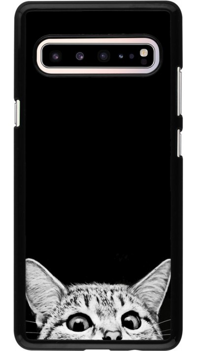 Coque Samsung Galaxy S10 5G - Cat Looking Up Black