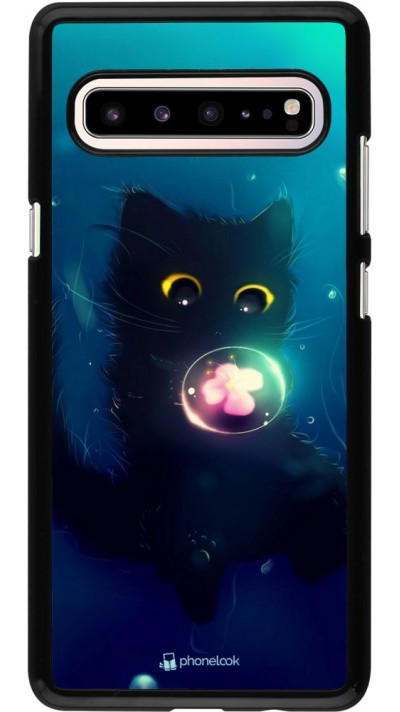 Hülle Samsung Galaxy S10 5G - Cute Cat Bubble