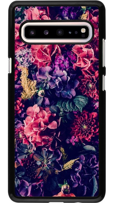 Coque Samsung Galaxy S10 5G - Flowers Dark