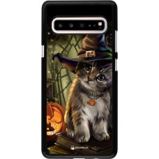Coque Samsung Galaxy S10 5G - Halloween 21 Witch cat