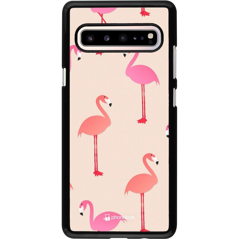 Coque Samsung Galaxy S10 5G - Pink Flamingos Pattern