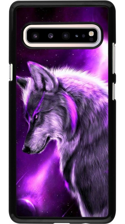 Coque Samsung Galaxy S10 5G - Purple Sky Wolf