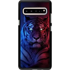 Hülle Samsung Galaxy S10 5G - Tiger Blue Red