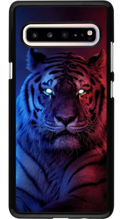 Hülle Samsung Galaxy S10 5G - Tiger Blue Red