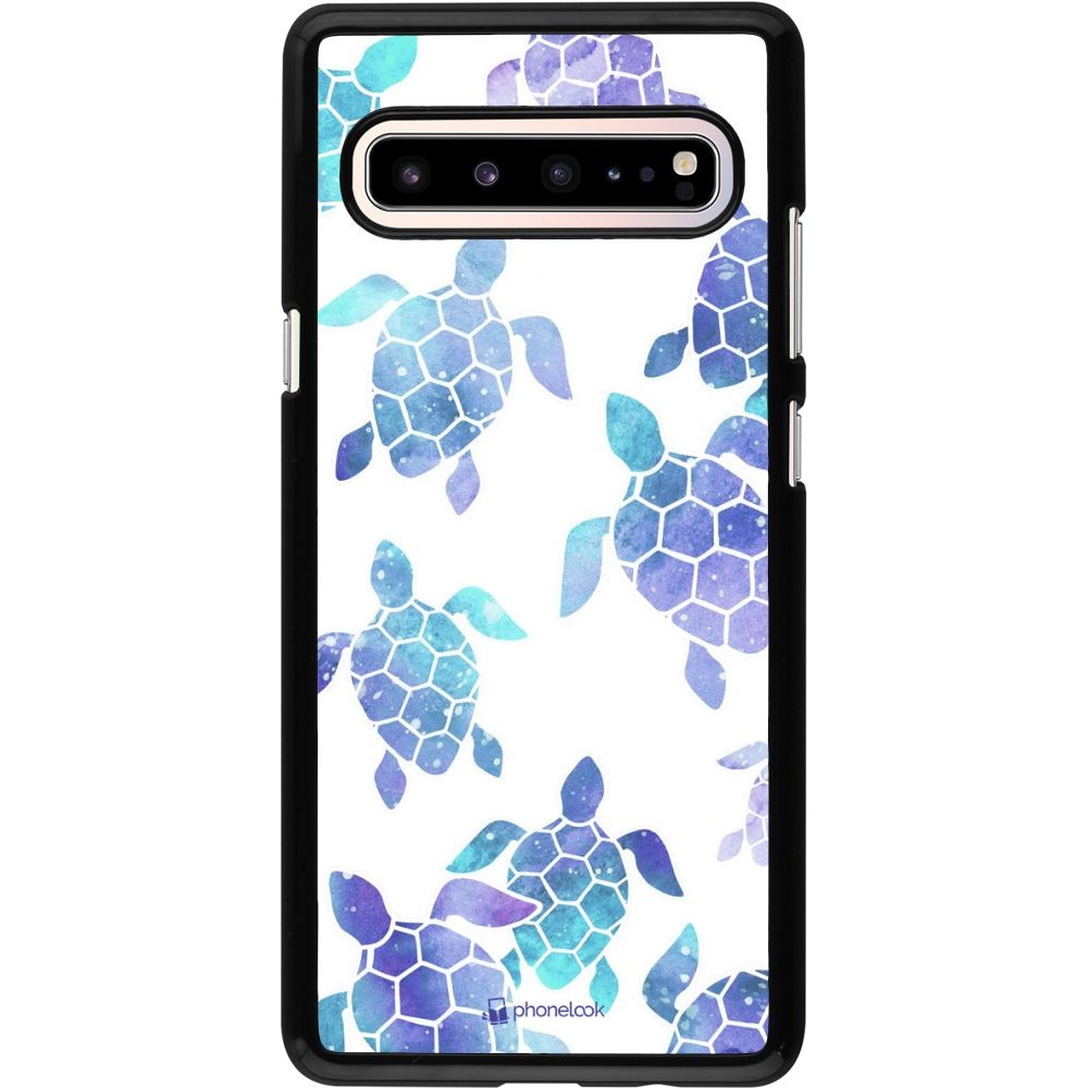 Hülle Samsung Galaxy S10 5G - Turtles pattern watercolor