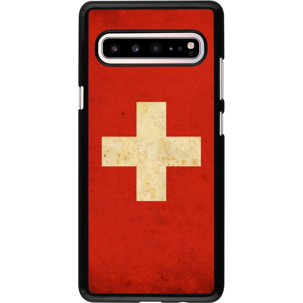 Hülle Samsung Galaxy S10 5G - Vintage Flag SWISS