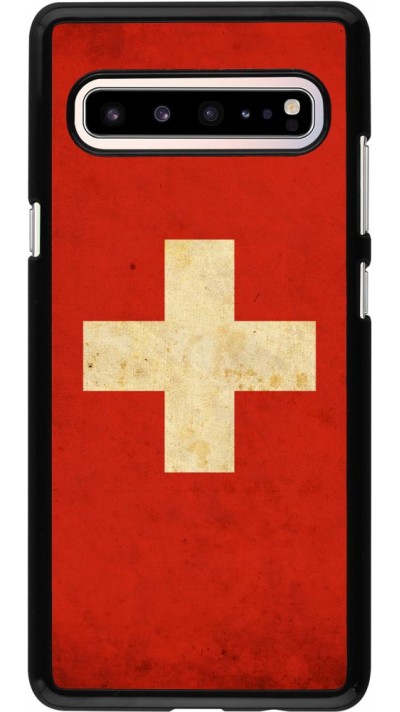 Hülle Samsung Galaxy S10 5G - Vintage Flag SWISS