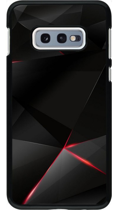 Coque Samsung Galaxy S10e - Black Red Lines