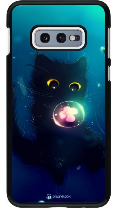 Hülle Samsung Galaxy S10e - Cute Cat Bubble