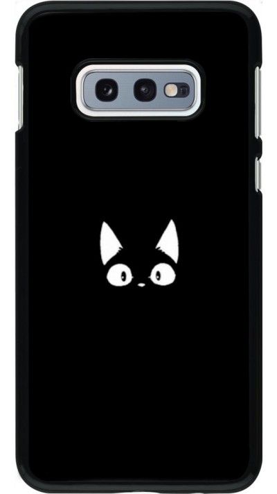 Hülle Samsung Galaxy S10e - Funny cat on black