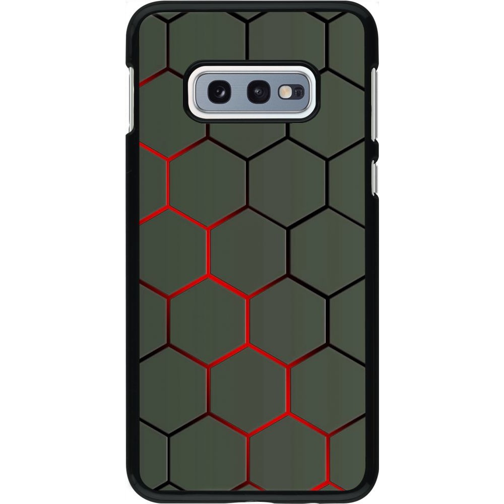 Coque Samsung Galaxy S10e - Geometric Line red